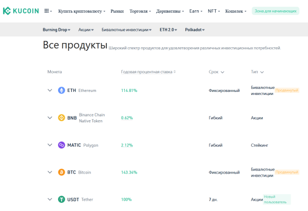 
KuCoin привлекает пользователей высокими ставками 