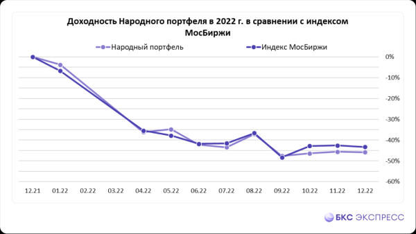 Как себя показал Народный портфель в 2022