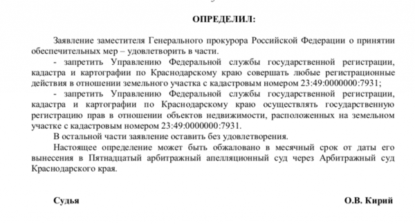 У престижного курортного объекта в Сочи хотят отобрать землю