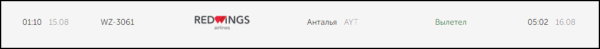 Пассажиры Red Wings прибыли из Антальи с задержкой двое суток