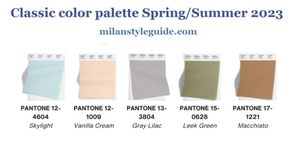 Модные цвета Pantone Весна-Лето 2023