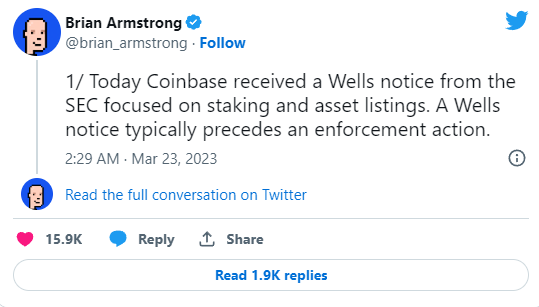 Генеральный директор Coinbase просит сообщество поддержать политиков, выступающих за криптовалюту Генеральный директор Coinbase просит сообщество поддержать политиков, выступающих за криптовалюту