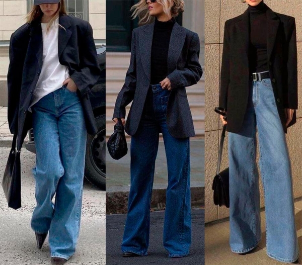Как носить джинсы Wide Leg: ТОП-8 примеров с образами из Pinterset Как носить джинсы Wide Leg: ТОП-8 примеров с образами из Pinterset